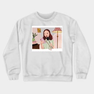 mina le serving the Tea Crewneck Sweatshirt